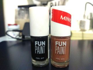 Fun Paint Nail Polish (Peel Off) W02 & W12