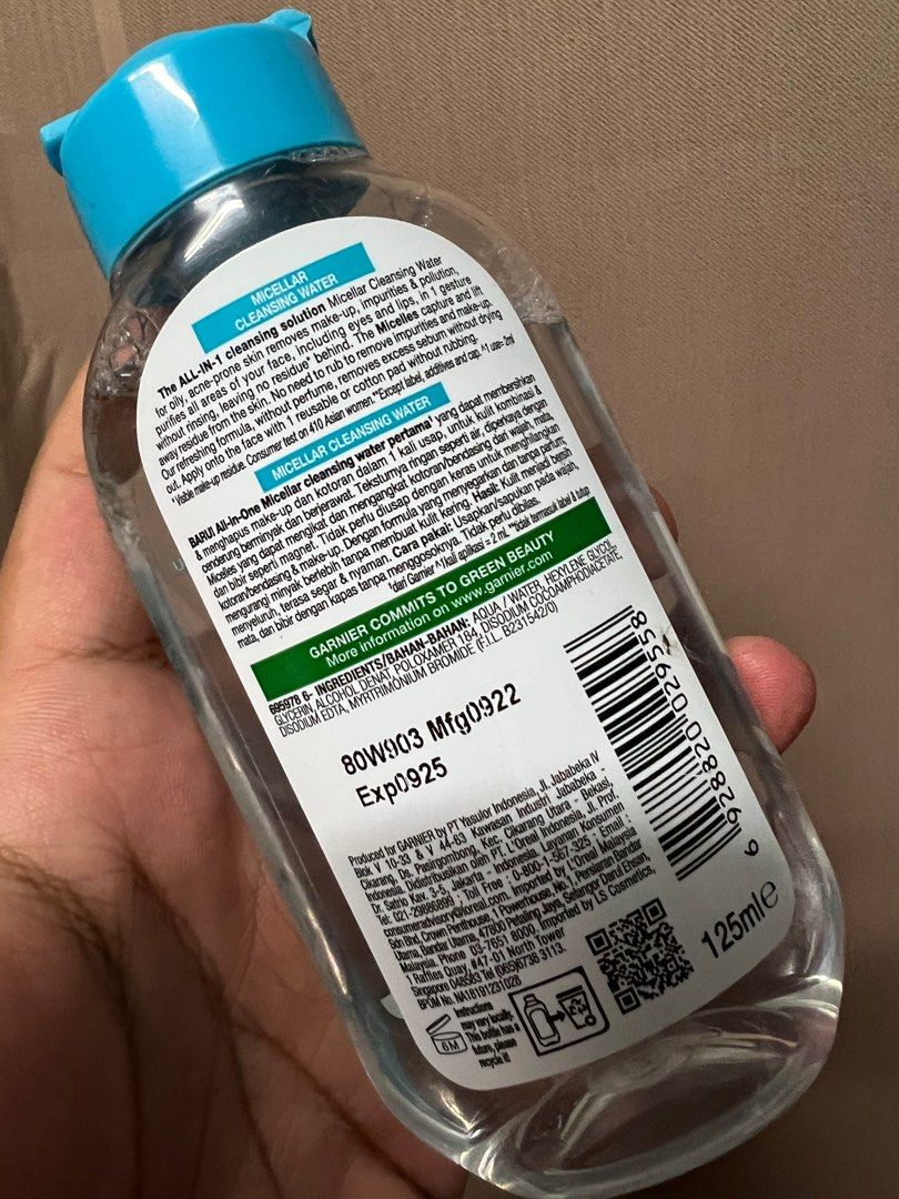 Garnier micellar cheap water ingredients