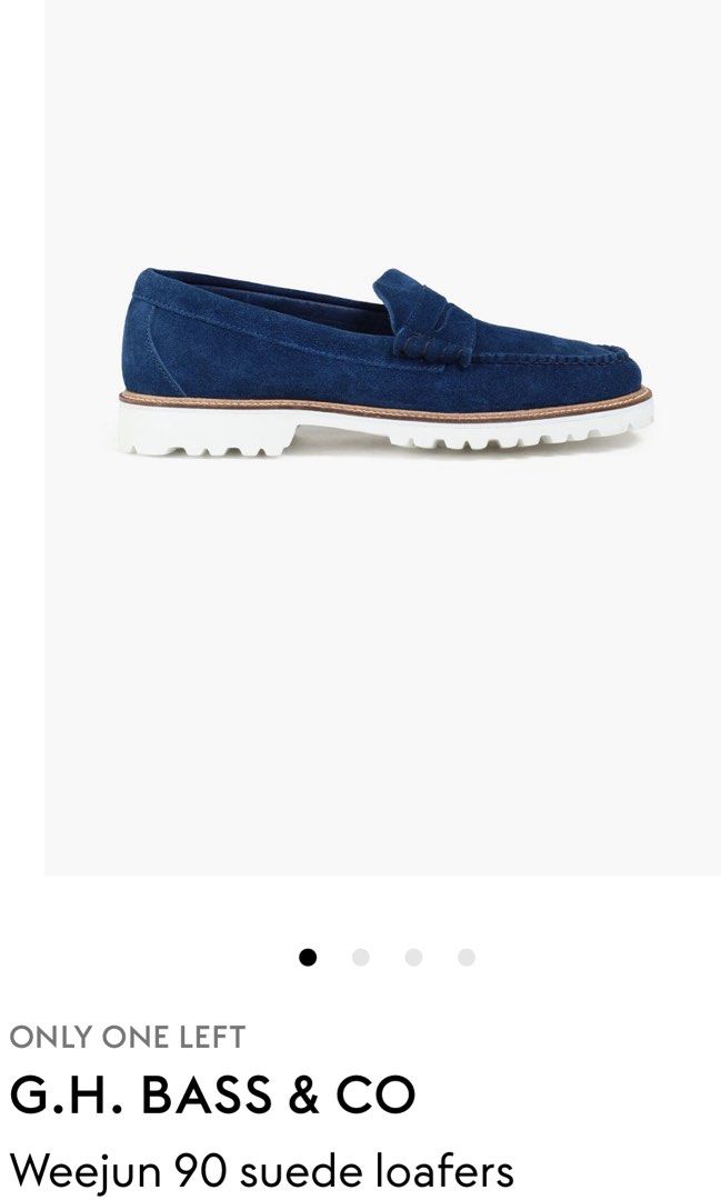 Gh bass sales suede loafers