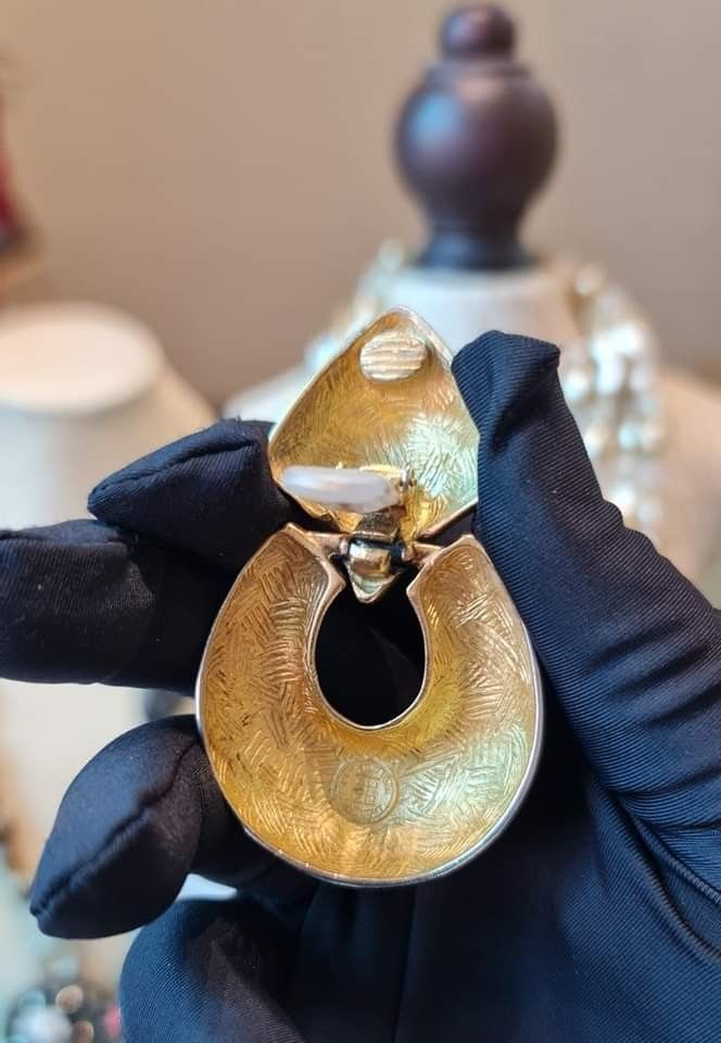 Givenchy 80s Door Knocker Clip On Earrings Women s Fashion