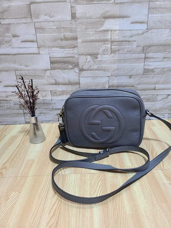 Grey gucci disco bag sale