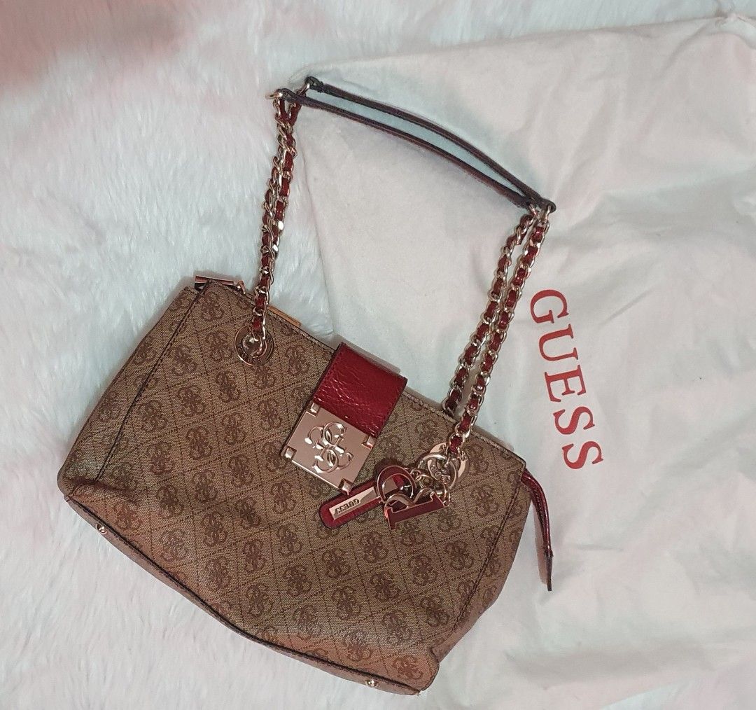 Guess logo city small society satchel shop
