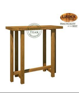 Handcrafted Solid Teak Wood Modest Console Table