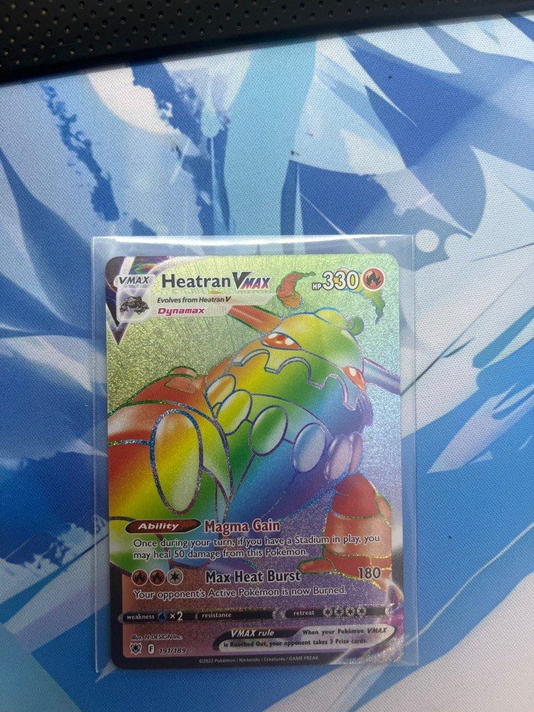 Heatran VMAX Rainbow rare [Astral Radiance 191/189], Hobbies & Toys ...