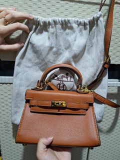 Hermes Kelly Mini 20 Croco Leather, Fesyen Wanita, Tas & Dompet di Carousell