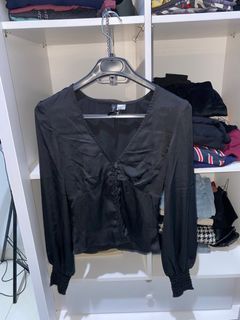 H&M Black Button Shirt NEW