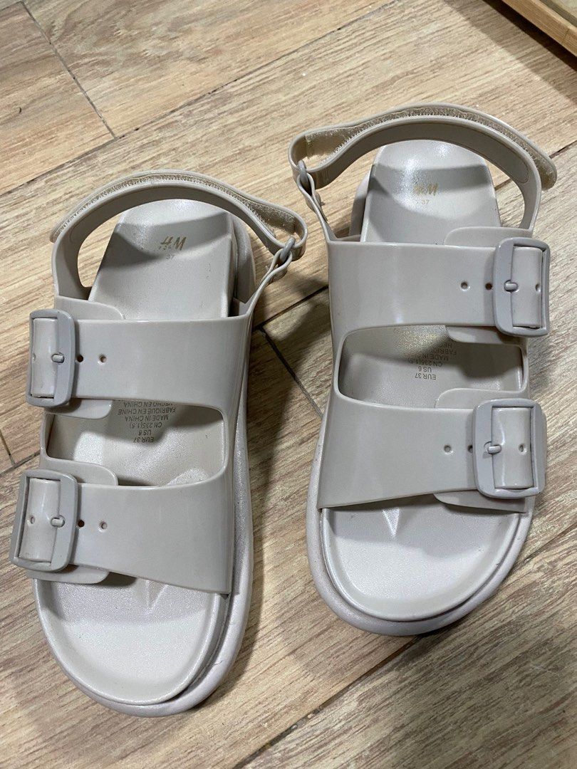 gray sandals
