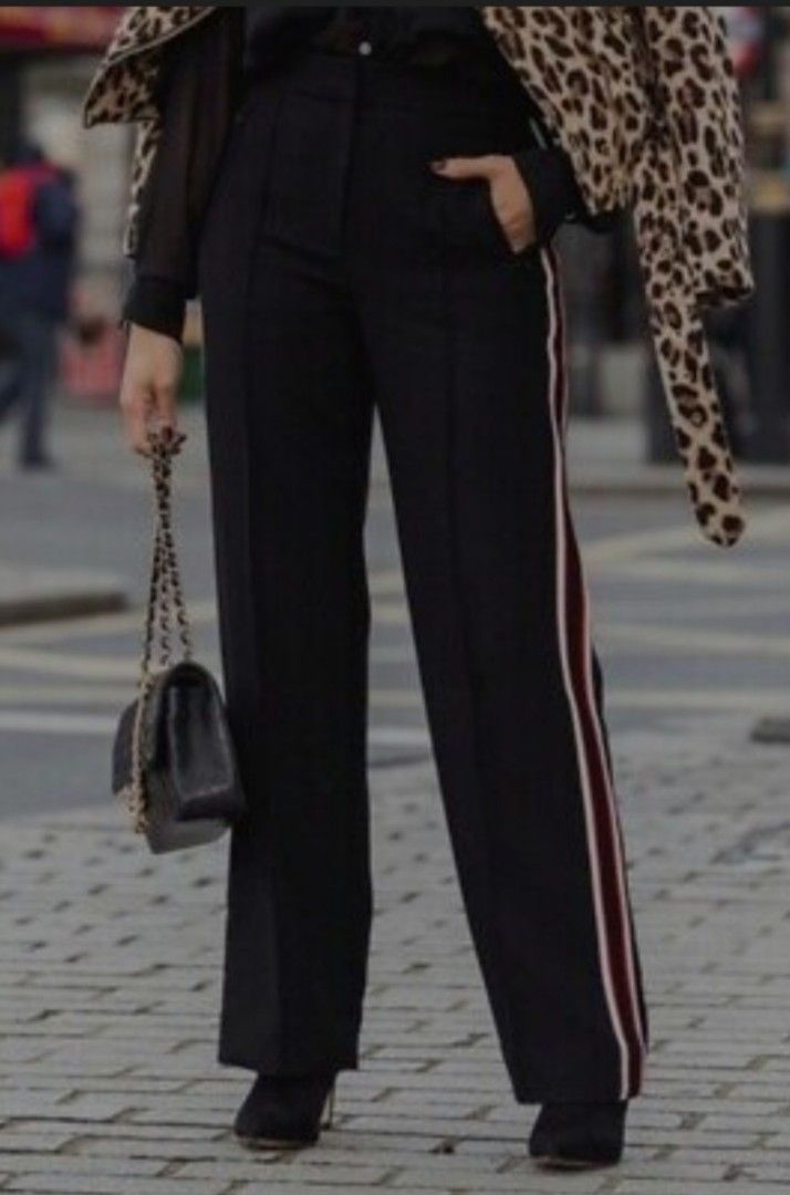H&m side stripe pants outlet
