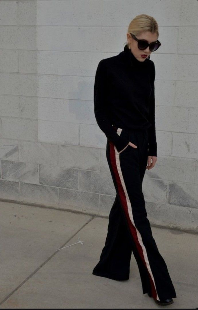 H&m side stripe on sale pants
