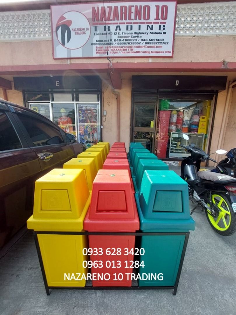 Hooded Bin Trash Bin Swing Type Bin Trash Bin on Carousell