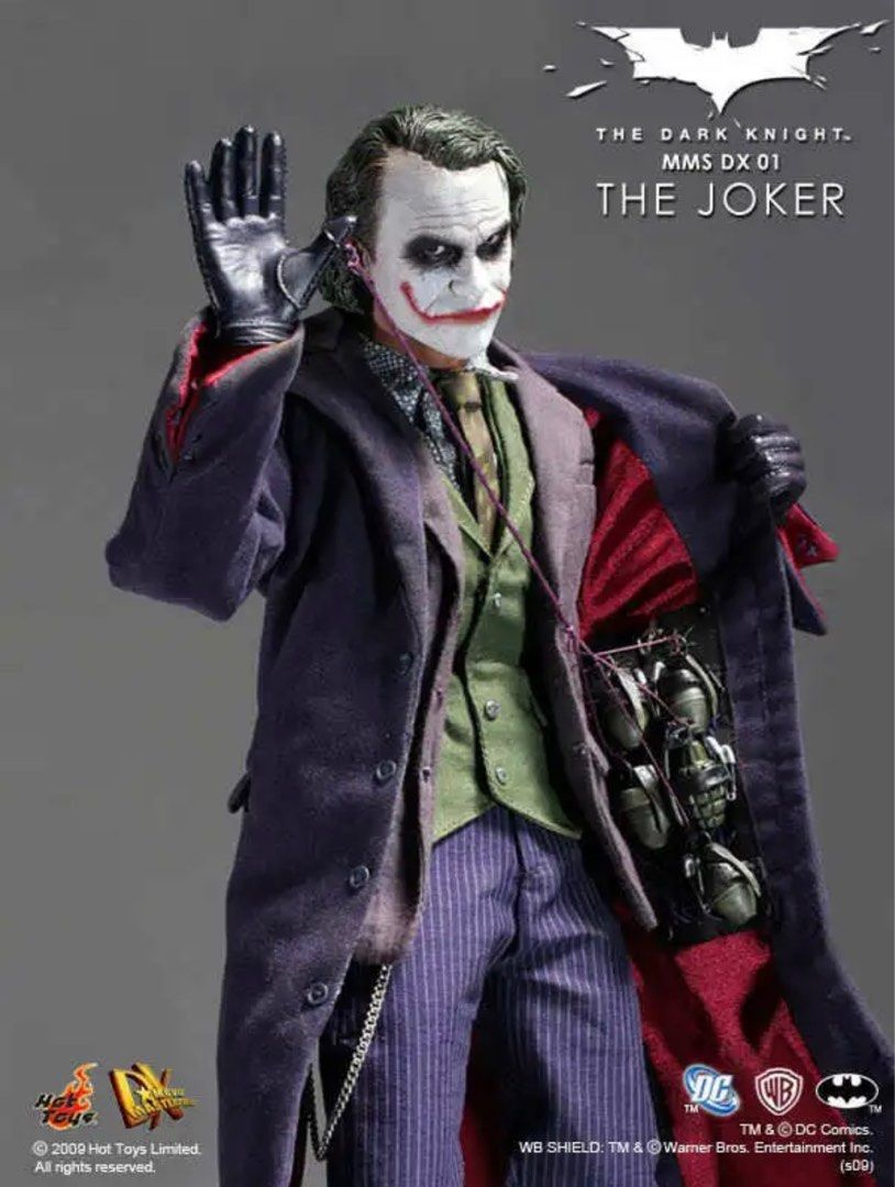 Hot Toys THE DARK KNIGHT DX01 HEATH LEDGER 1/6 The Joker / Policeman Full  Set with extra HT body