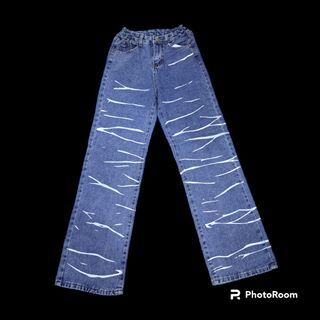 HW cullote jeans motif