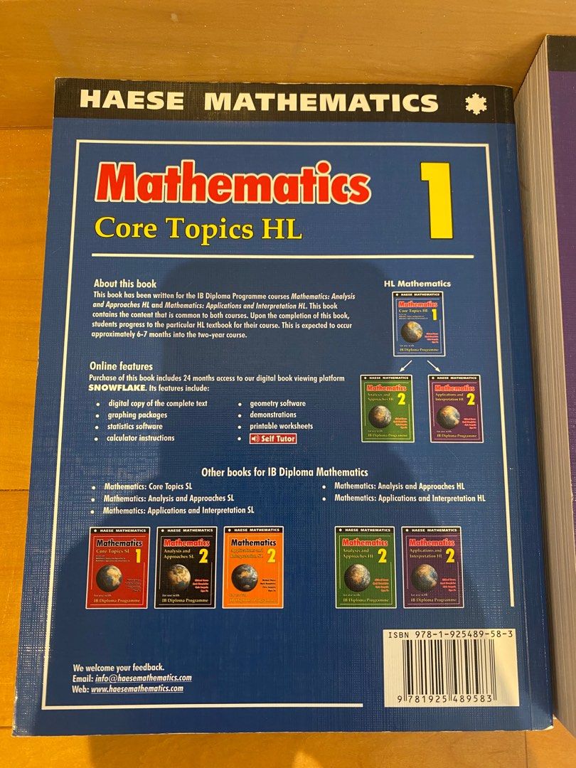 Ib hl maths ai textbook carousell