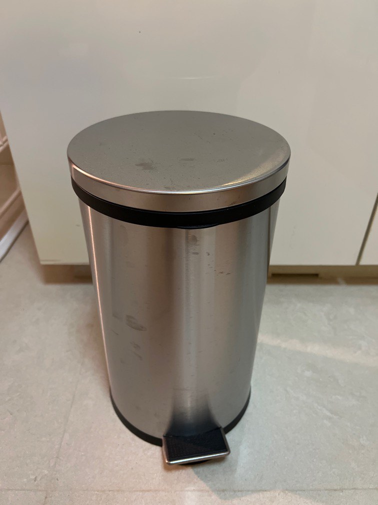 Ikea Dustbin (stainless Steel), Furniture & Home Living, Cleaning 