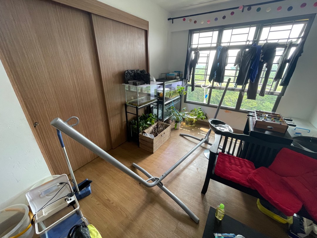 IKEA large hammock stand, Furniture & Home Living, Outdoor Furniture on