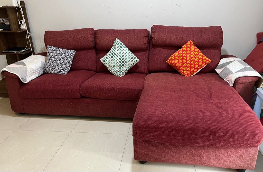 IKEA Lidhult Fabric L shape Sofa, Furniture & Home Living, Furniture, Sofas on Carousell