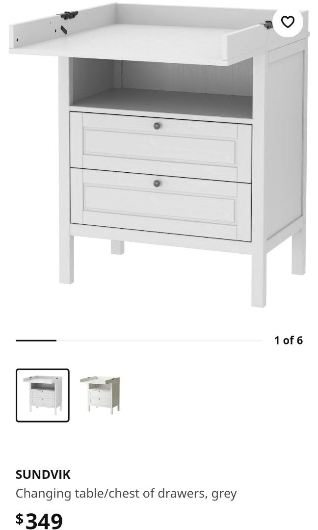 Ikea Sundvik changing table, Babies & Kids, Baby Nursery & Kids