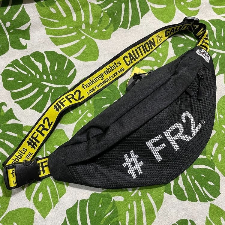 Instock FR2 Fxxking Rabbits Nylon Waist Pouch Chest Pack Bag Yellow Black ASC3446 FREE Post