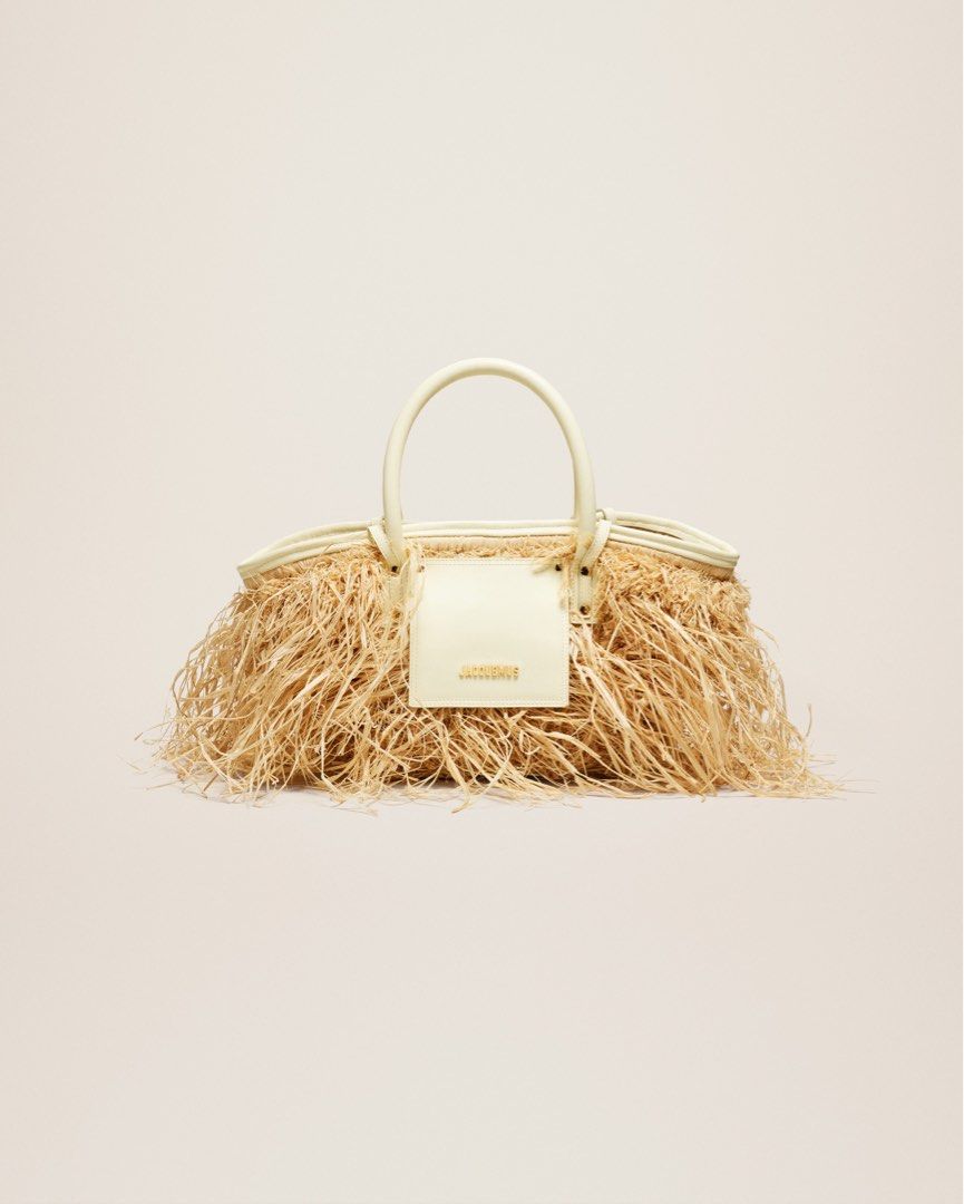 Jacquemus straw bag best sale mini