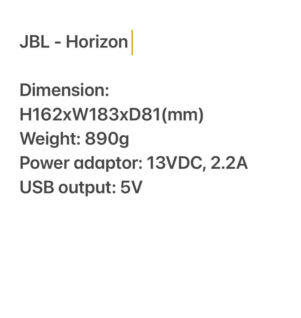JBL Horizon Bluetooth speaker & clock, 音響器材, Soundbar、揚聲器、藍牙喇叭、耳擴