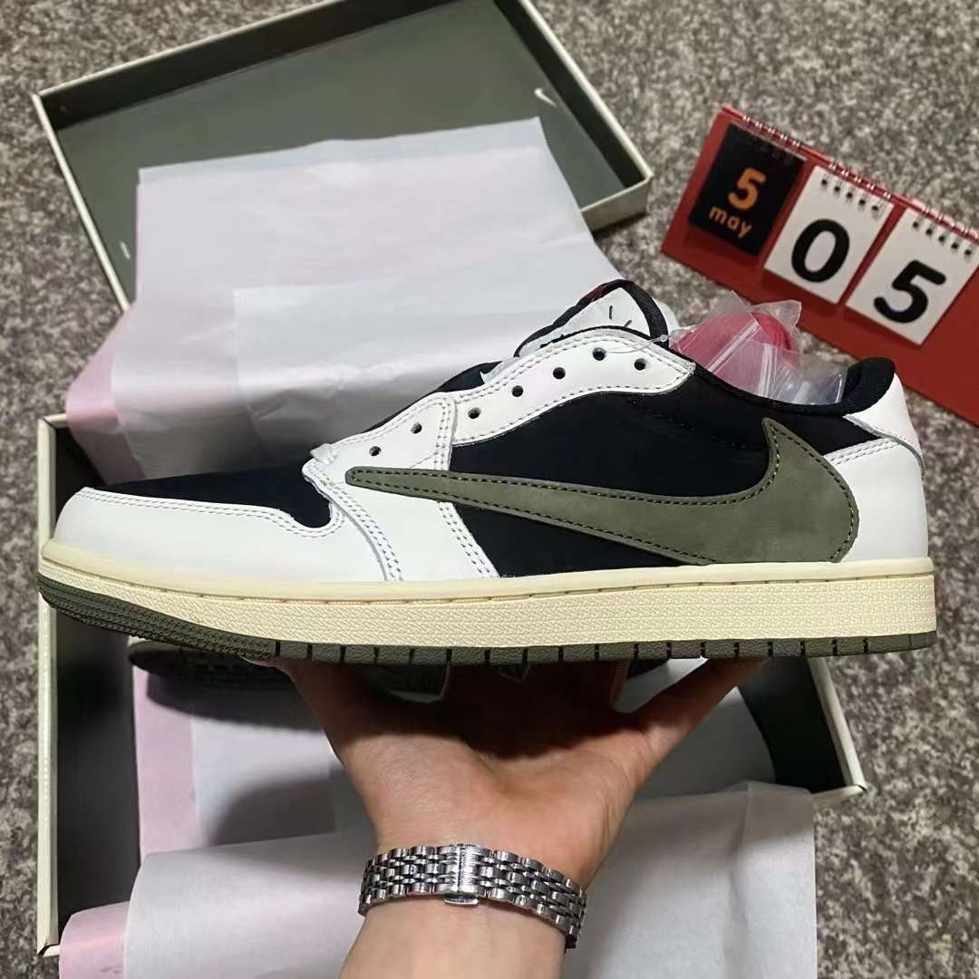 黑綠橄欖aj1 Travis Scott X Jordan Air Jordan 1 Low 