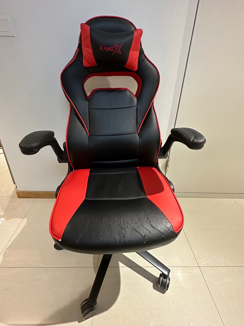 Kane Gaming Chair (Red), Furniture & Home Living, Furniture, Chairs on Carousell