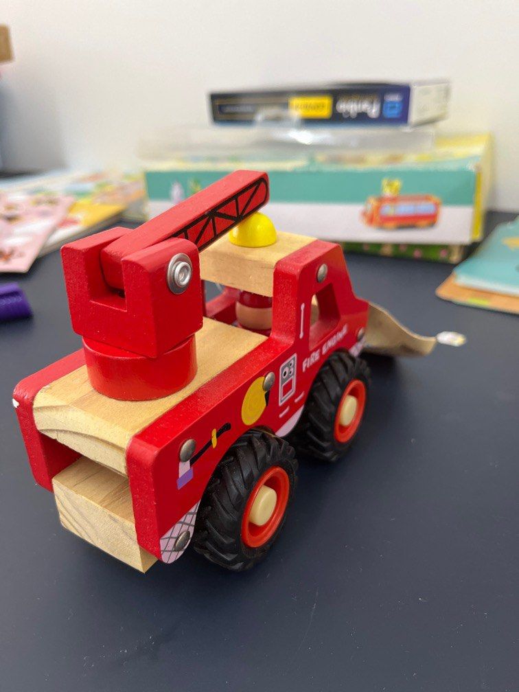 Kmart wooden fire truck new