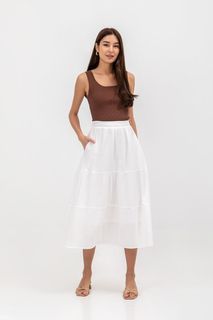 LAB Lylia Scoop Neck Knit Top Mocha