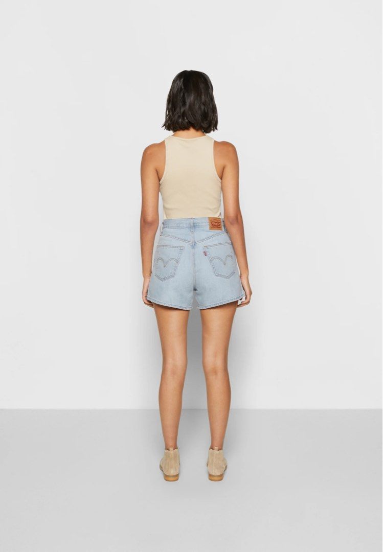 levis high waisted mom shorts, Women's Fashion, Bottoms, Shorts on Carousell