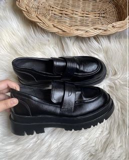loafers oxford black women size 38 boots