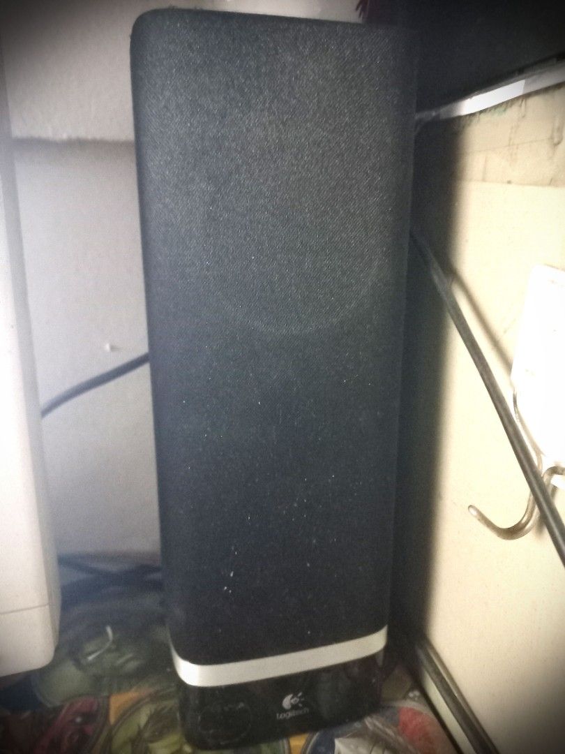 Logitech z-5 usb speakers (Category: Soundbars, Speakers & Amplifiers) located in Naga. Submitted by drstrangr (Listing ID 1232859503, Image 1). Description: - PLEASE read first thanks. -good for pc or laptop - mesh covering - scratches on top of speaker - usb connectivity - omnidirectional clear sound -has auxiliary port - no remote control but can control volume/ speaker settings thru your computer - sensitivity 70.0 db -4.0 W/ 70.0 Hz - left s