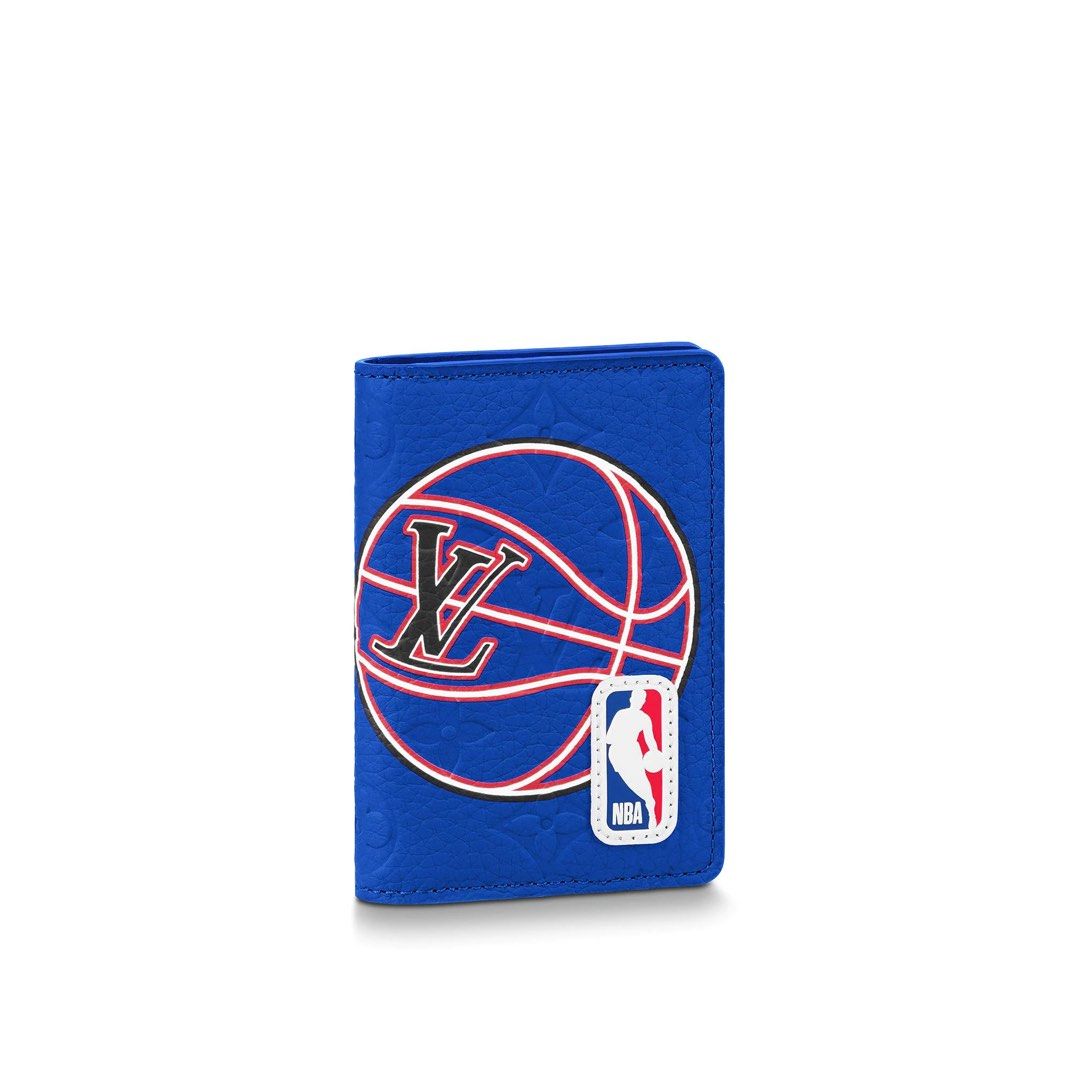 Louis Vuitton NBA Blue Taurillon Leather Monogram Pocket Organizer Wallet,  Women's Fashion, Bags & Wallets, Wallets & Card Holders on Carousell