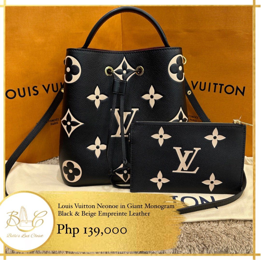 L.V Monogram Neonoe Shoulder Bag Black, Luxury, Bags & Wallets on Carousell