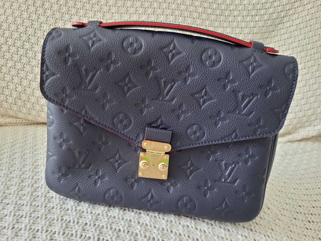 Louis vuitton empreinte pochette metis marine rouge top