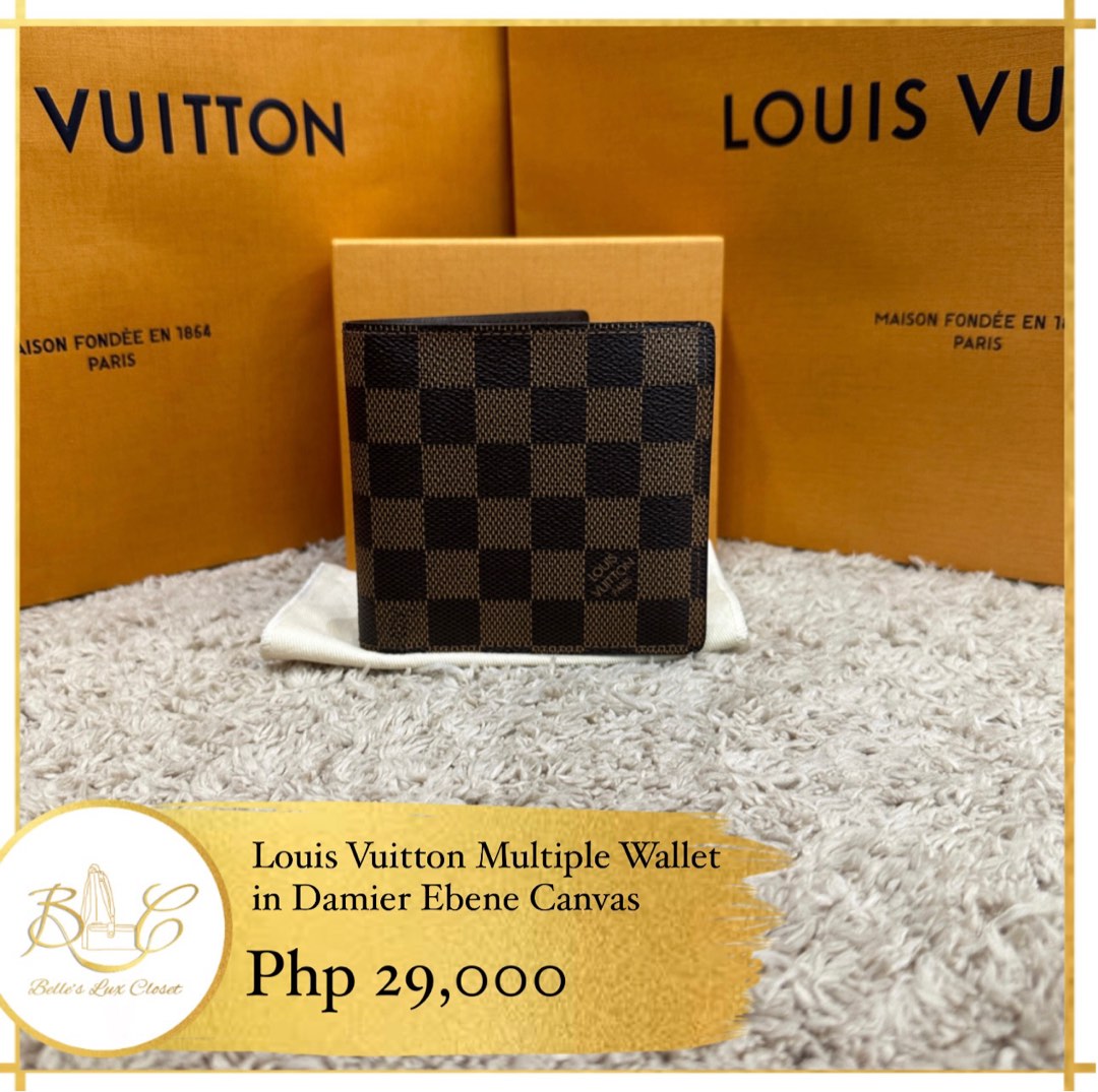 Louis Vuitton Damier Ebene Canvas Multiple Bifold Wallet Louis Vuitton |  The Luxury Closet