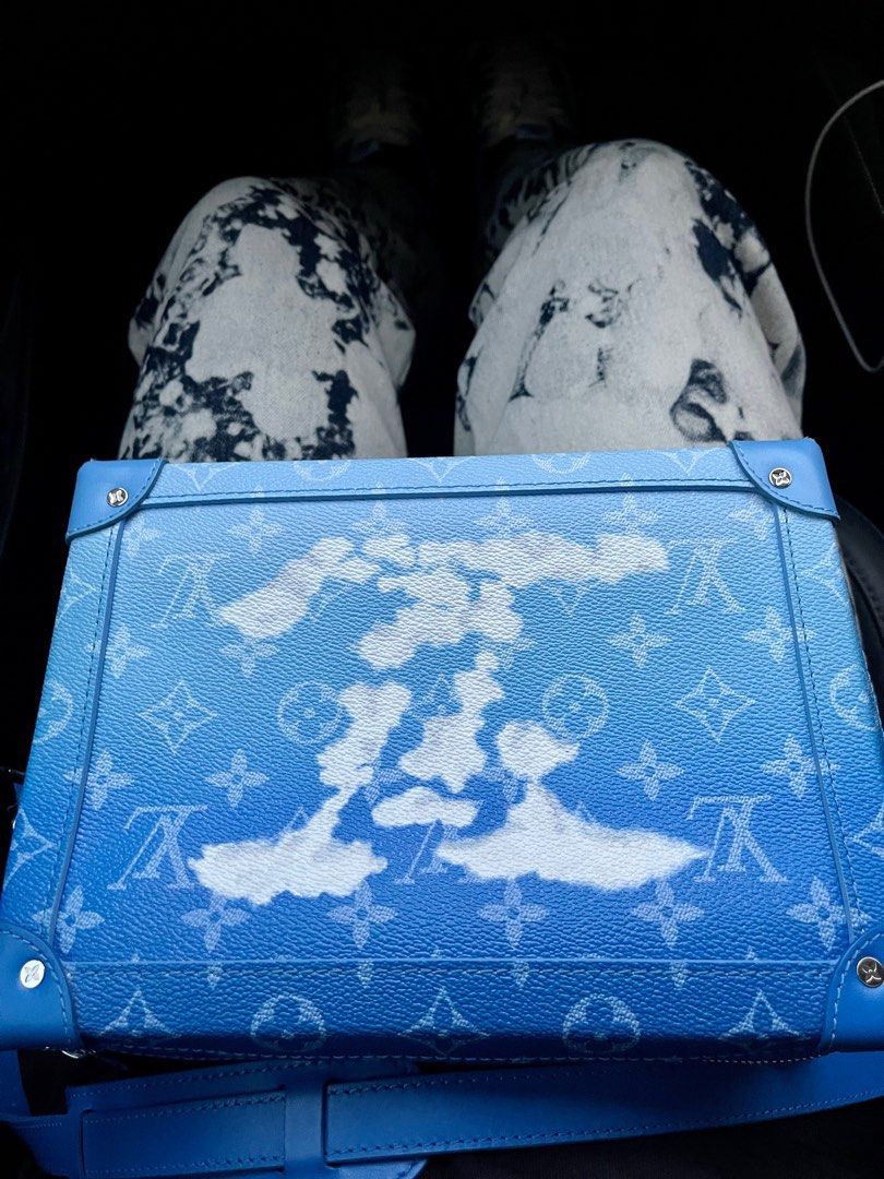 Louis Vuitton Soft Trunk NW Clouds Monogram Blue in Coated Canvas