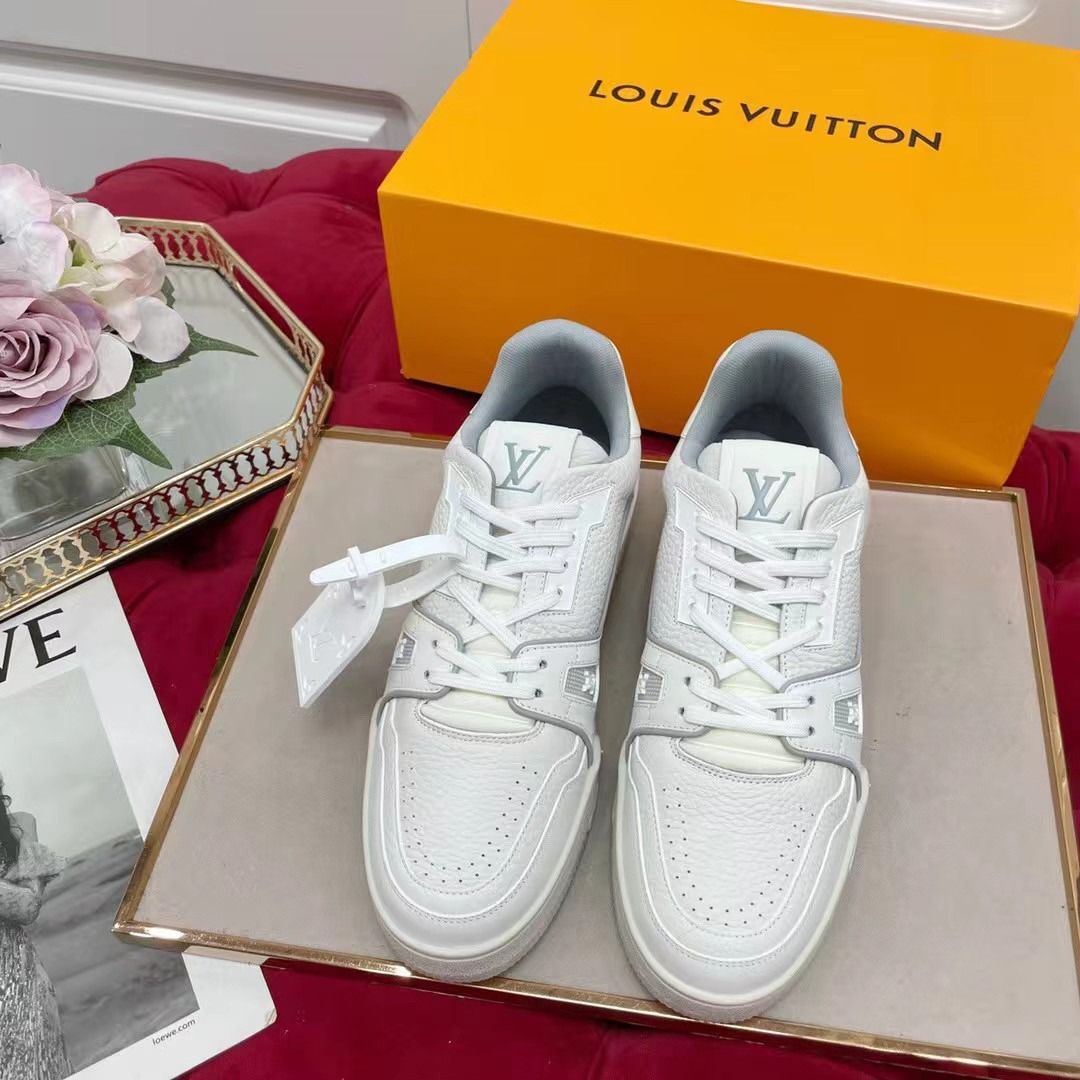 Louis Vuitton, Shoes, Pink Rose Louis Vuitton Trainer