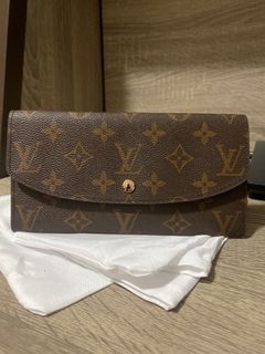 Lv flap monogram long wallet with 4 card cases