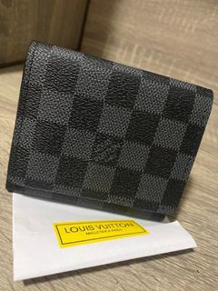 LV graphite card holder wallet