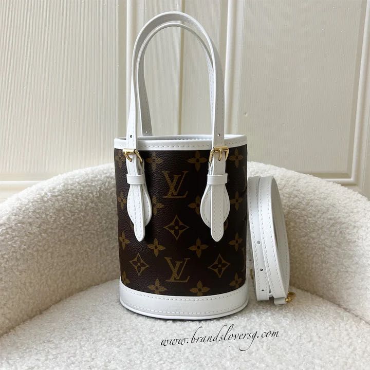 LV Louis Vuitton Petit Bucket Bag, Luxury, Bags & Wallets on Carousell