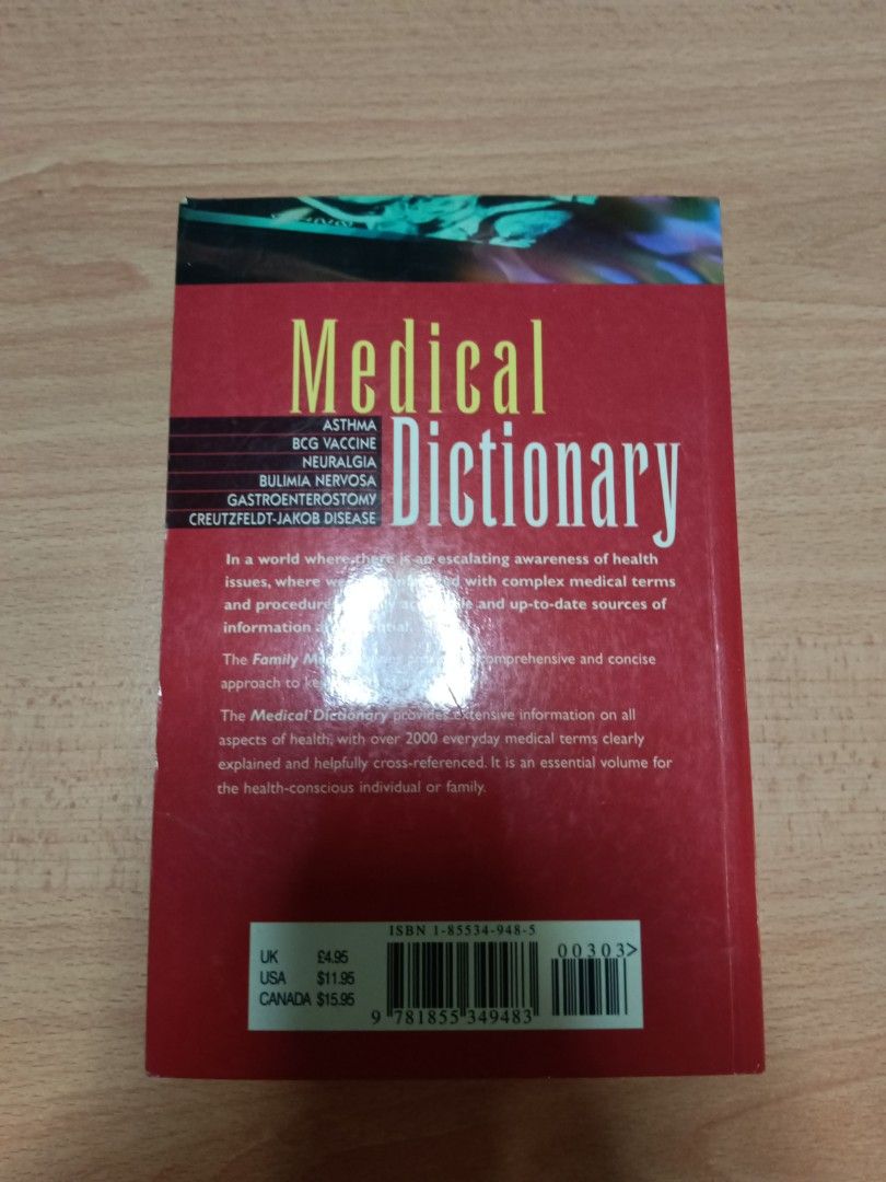 Medical Definition Medical Dictionary, Hobbies & Toys, Books & Magazines, Textbooks on ...