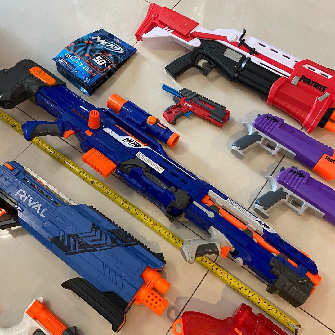 Nerf Gun Bundle, Hobbies & Toys, Toys & Games on Carousell