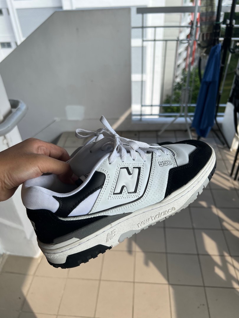 New Balance 550 Black White, Men's Fashion, Footwear, Sneakers on Carousell