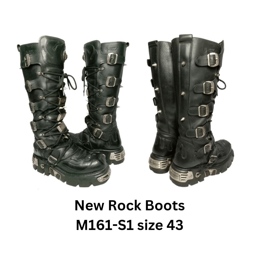 希少SIZE 43 44 New Rock bullet boots - 靴