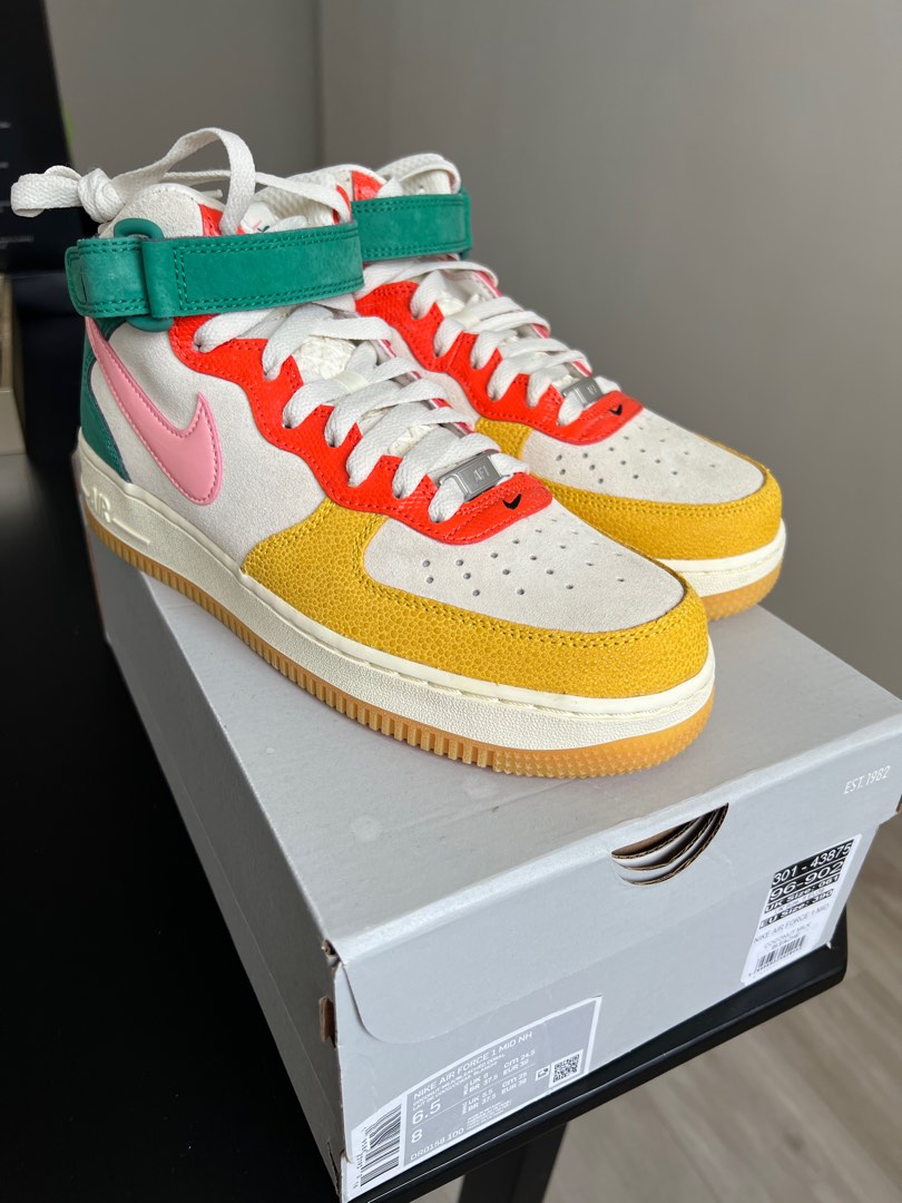 Nike Air Force 1 Mid NH coconut milk female, Women's Fashion, Footwear