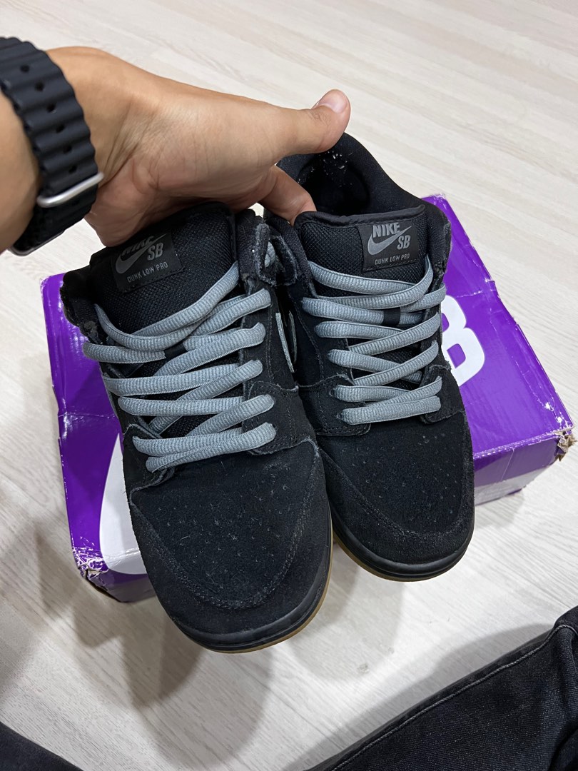 Nike SB Dunk Low Pro Fog Sneakers - Farfetch