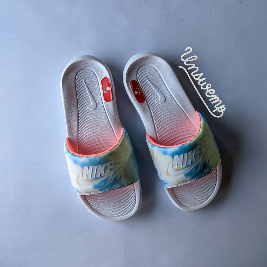 Nike slides tie dye best sale