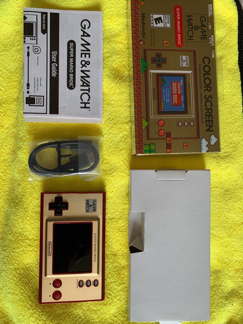 Nintendo Game and watch console screen, case shell, box, button, button