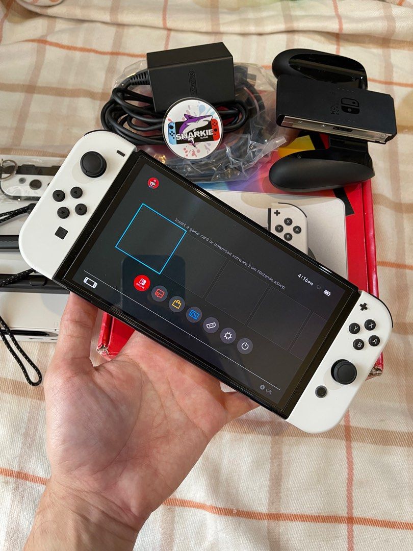Nintendo Switch OLED Putih OFW, Video Game, Konsol di Carousell