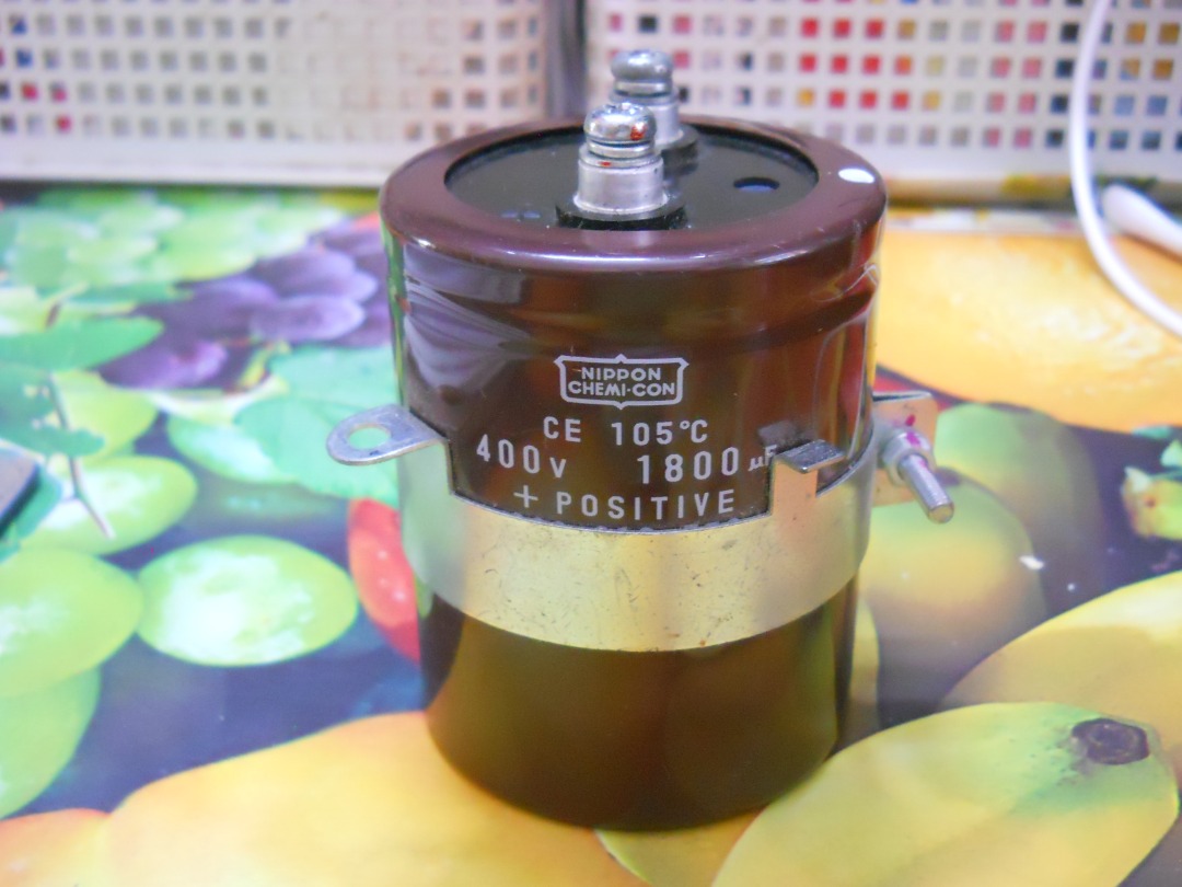 NIPPON CHEMI-CON 1800uf 400wv CAPACITOR - 83mm x 64mm 355gm, Audio ...